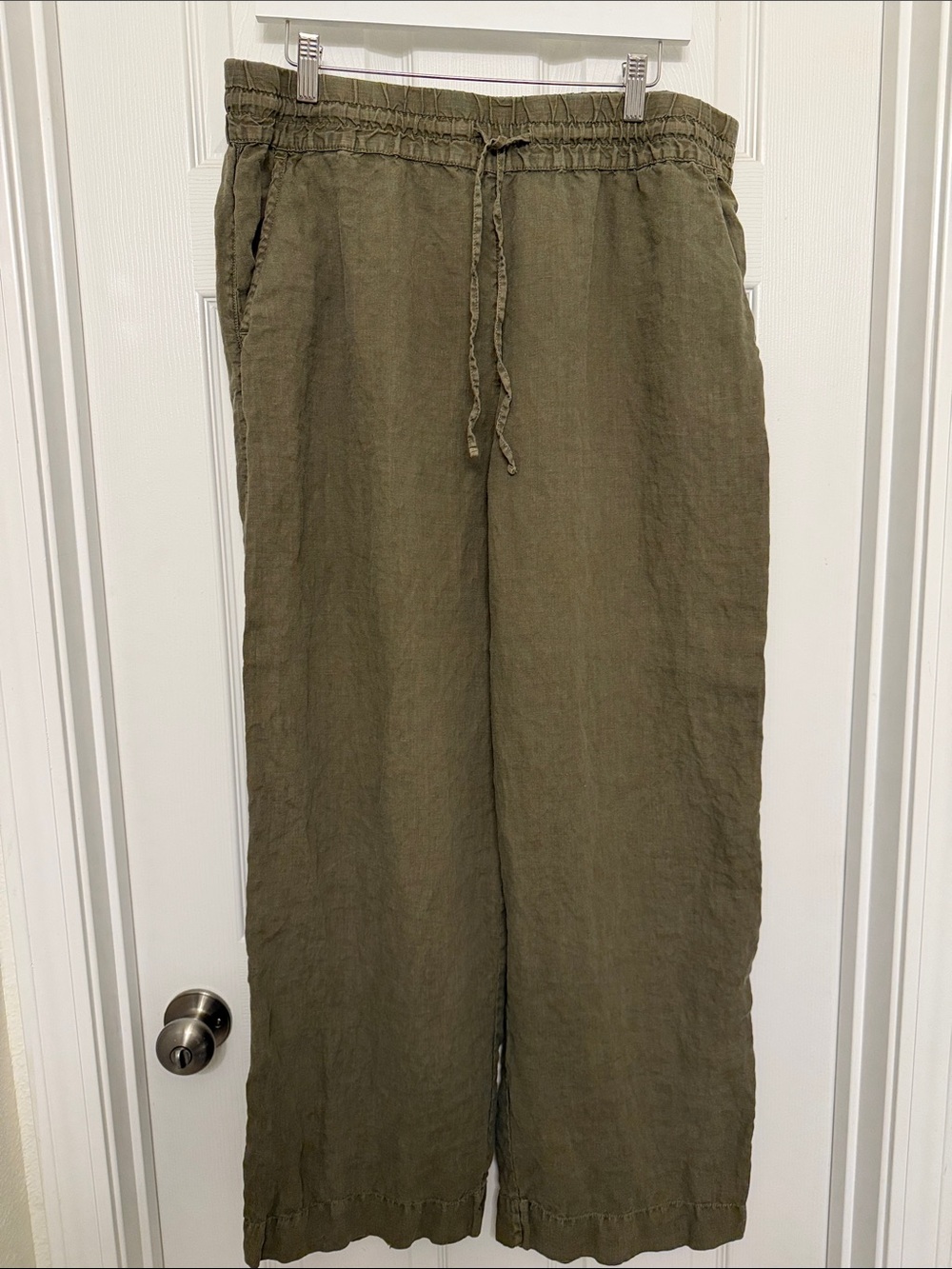 Tommy Bahama two palms linen pants Olive Green Drawstring Linen Pants
